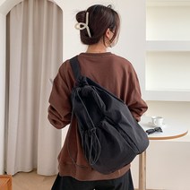 미리미터 스트링 백팩 데일리 크로스백 숄더백 복조리 경량 슬링백