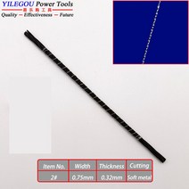 나선형 톱니가 있는 130mm 지그 톱날 12 개 목재 플라스틱 금속을 절단하는 8 종류의 스크롤 블레이드., 19 12 Pieces  No. 2