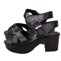 오매굿슈즈 발편한 여성용 웨지 통굽 스트랩 샌들