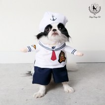 딩동펫 반려동물 마린룩 강아지옷, 마린룩 강아지옷 L