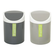 JJ Choice 마이스타일 원형휴지통 소 2L 그레이, 1개, 단일