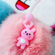 D 인형뽑기 토끼개구리 펜슬 학생 볼펜, 1 핑크토끼