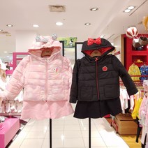 코코리따 D멀티샵~~ 겨울신상~~뿔달린 유니콘 리본포인트 쁘띠 플레어 패딩점퍼