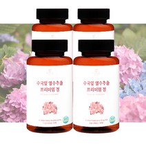 이너로운 수국잎 열수 추출물 프리미엄 정 1000mg, 60정, 4통