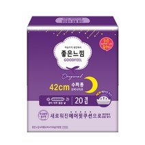 좋은느낌 에어핏 쿠션 수퍼롱 생리대 날개형, 20개입, 6개
