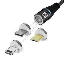 톨른 마그네틱 자석 USB 충전케이블 /차량 충전케이블, 아이폰 8핀 젠더, 젠더 아이퐁 8핀