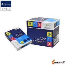 A3 복사용지 컬러레이저 프린터용지 백색 120g 1750매 +kk;ft*