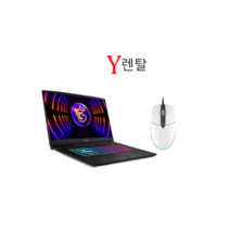 게이밍노트북 17인치 RTX3060 렌탈 단기 대여 렌트 그래픽작업 게임, 게이밍, WIN10 Home, 16GB, 512GB, 코어i7, 60일 렌탈