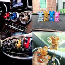 불독 곰돌이 송풍구형 차량방향제 디퓨저 리필, 불독차량용방향제