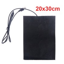 5V USB 따뜻한 페이스트 패드 탄소 섬유 난방 바디 워머 빠른 필름 전기 겨울 적외선 열 매트, 03 20cm x 30cm