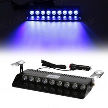 카고트레일러 캠핑 미니 카고트레일러 9LED 자동차 스트로브 라이트 소방관 비상 바람막이 농업 플래시 경, 01 Blue
