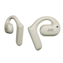 JVC Nearphones 오픈 이어 트루 와이어리스 헤드폰 16mm 대형 드라이버 포함 강력한 사운드 싱글 이어 사용 및 긴 배터리 수명(최대 17시간) - HANP35TB, Open-Ear_White