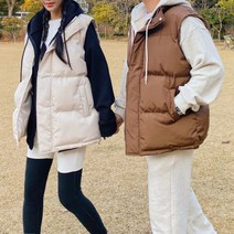 와이샵 / 5컬러 프리미엄 웰론 남녀공용 커플 패딩조끼
