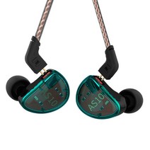 KZ AS10 유선 이어 버드 3.5mm 잭 평형 전기자 스포츠 이어폰 분리형 케이블 2 핀 휴대용 여행용 스테레오 헤드셋 사운드 레드 블랙 (마이크 포함), 유형4, 유형3