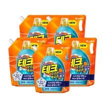 테크 호르몬 특유취제거 액체세제 리필 일반, 5개, 2L