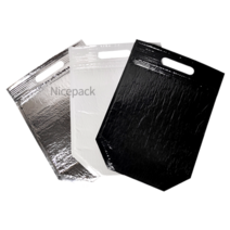 나이스팩 손잡이 보냉지퍼백 지퍼백 50장, 은색