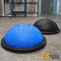 구스짐 밸런스 돔볼 하프 짐볼 보수볼 58CM 홈트 코어, 블랙