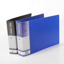 A5 PP O링 대용량 세금계산서철-노블, 청색