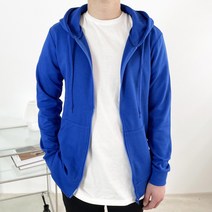 지금 JIIGEUM 남녀공용 특양면 무지 얇은 후드집업