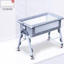 아기 침대 신생아 요람 범퍼침대 매트리스 이동식 접이식, 1