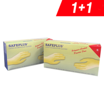 1+1 파우더프리 라텍스장갑 라텍스글러브, S사이즈1+1