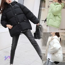 와이제이 다운패딩점퍼 하이넥후드 패딩 후드점퍼 빅사이즈 패딩점퍼 2컬러 YJK113