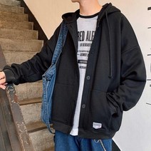 집업 데일리 커플템 간절기 코디 단추 스타일 아우터 봄 가을 겨울