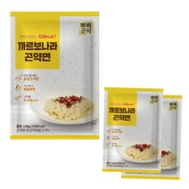 쏙 빠지는 빼빼곤약 사천짜장 / 까르보나라 곤약면 228g, 3개