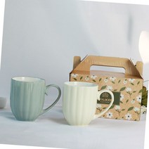 우유컵 머그컵 1BOX 20EA 크림 그레이 1SET 8.2x10cm 320ml