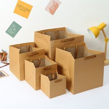 크라프트 무지 종이 가방 쇼핑백 25x25x25cm 선물 제작 주문, 단품