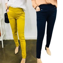 겨자색 블랙 여자 면스판바지 편안한 여성팬츠 베이직+2ca80aEUT2727T&D1R#2747%
