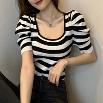 소매 반팔 신축성 민소 맨투맨 여자 끈나시 레이스나시 커플시밀러룩 쫄티 단가라티셔츠 티셔츠 패션 반팔티셔츠 티 네온 좋은 퍼프 스퀘어넥티 어깨패드티 여름티셔츠 골지 W8E4532