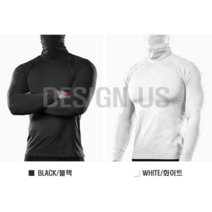 하이넥 남성 에슬레저룩 남성 쫄티 헬스복 짐웨어 긴팔티