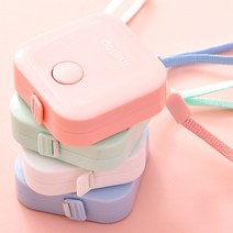 델리 파스텔 미니줄자 피팅 줄자 패키지 정품, 01.파스텔미니줄자-화이트, 1개
