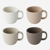 킨토 네스트 머그 260ml 도자기 수입머그컵 4색상, 라이트그레이