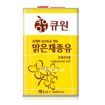 큐원 맑은 채종유 18L, 1개