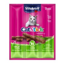 비타크래프트 캣스틱 6g 3개입 5종 중 1선택 고양이 간식, 10개, 치킨+캣그라스