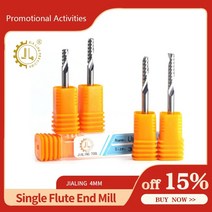 타일 절단기 중국 Endmill 공급 업체 CNC 나선형 Upcut 밀링 커터 아크릴 절삭 공구 단일 플루트 엔드 밀, 12x12x42