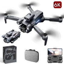 RichMagic&S1S 6K 카메라 에스원스 스마트 드론 브러쉬리스 모터 지능 장애물 회피+한글 설명서, 블랙(총 비행 시간 45분)