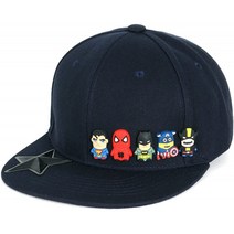 (이리 릴리)ililily 귀엽다Superheroes고무라바 Charms뉴 시대스타일 스냅 백모자 야구 모자(One Size N