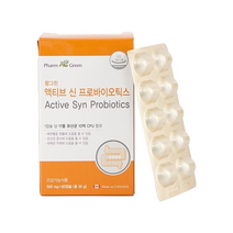 액티브 신프로바이오틱스 500mg x 60캡슐 1일 1캡슐로 살아있는 17종의 유산균을 동시에, 1개