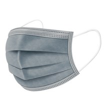 PNK 일회용 3중 덴탈 부직포 비말 차단 마스크 50매 대형 그레이, 50개, 1개