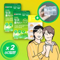 일양약품 징코 플러스 은행잎 추출물 30정 플라보놀 배당체 비타민 미네랄 아연 셀레늄 판토텐산 철 구리 망간 나이아신 영양제 알약케이스 사은품 증정, 2개