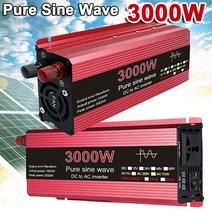 3000w 순수 사인파 인버터 대용량 인버터 12 v 24v 220v 가정용 태양광 자동차 인버터 rv 야외, 12v  110v 1000w