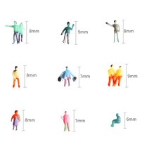 모형 제작 재료 1:100 모형 사람들이 그림을 그렸다 DIY 건축술 건물 철도 배치 플라스틱 Diorama 특성 개/, 03 200scale