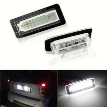 전동 전기 충전 킥보드 자동차 LED 번호판 조명 벤츠 스마트 2 개 쿠페 컨버터블 450 차량 액세서리 Can, 01 2pc, 한개옵션1
