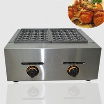 타이야끼 붕어빵 호떡 와플 업소용 기계 상업용 생선 공 fy-56.r 두 부분 가스 생선 공 타코야키 메이커 붙지 않는 요리 표면 영어 설명서 1 pc, 없음