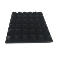 조립식판넬자재 흡음패널 방음 12/24 팩 30x30x5cm 스튜디오 어쿠스틱 폼 패널 방음 피라미드 처리 스폰지, 04 black_01 12pcs