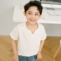 망치키즈 셔츠 스타일 반팔 티