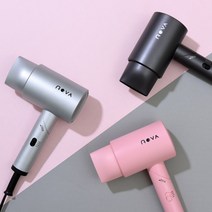 노바리빙 KC인증 휴대용 접이식 드라이어 미니 헤어드라이기, 리히트 슈퍼파워 헤어드라이기 (차콜)